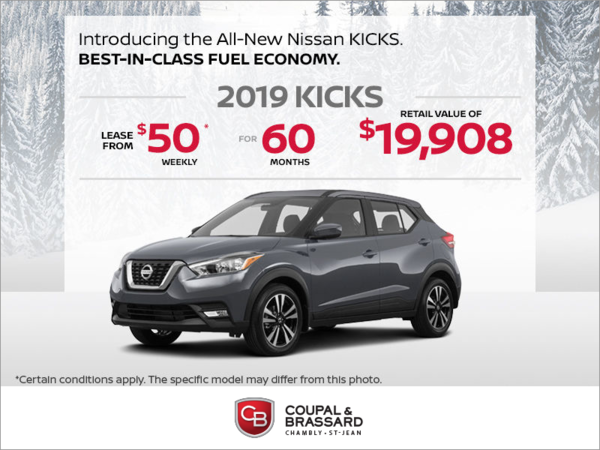 Get the 2019 Kicks today!