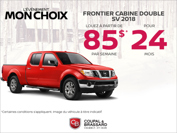 Obtenez le Nissan Frontier 2018 dès aujourd'hui!