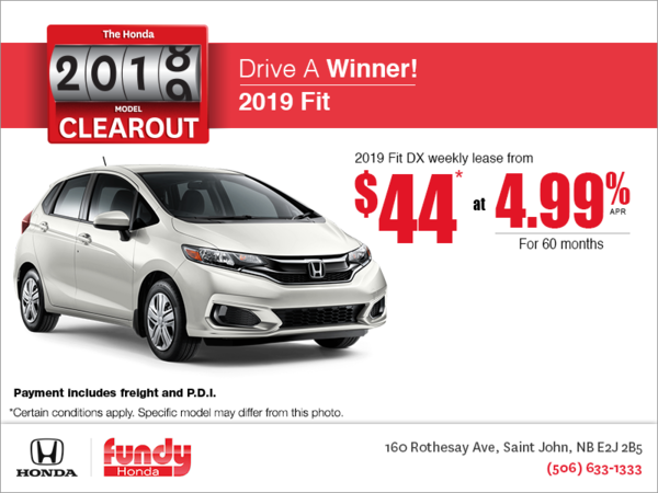 Lease the 2019 Honda Fit!