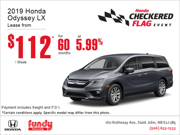 Lease the 2019 Honda Odyssey!