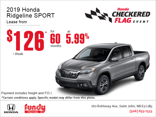 Lease the 2019 Honda Ridgeline!