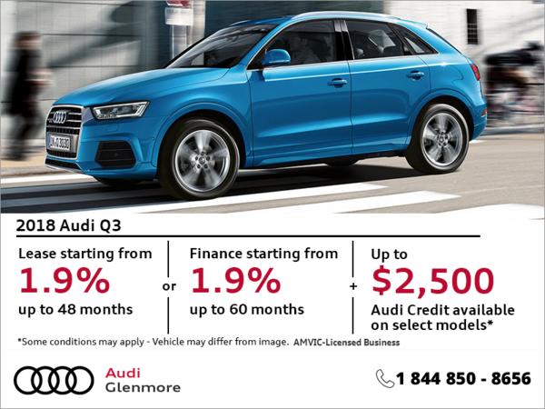 Get the 2018 Audi Q3 Today