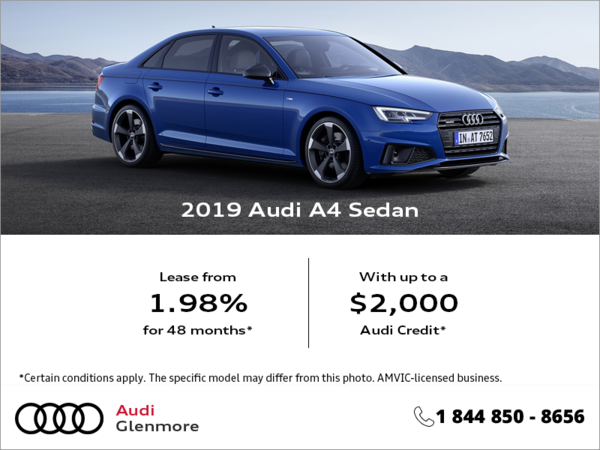 Get the 2019 Audi A4 Sedan Today!