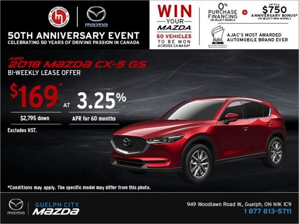Get the 2018 Mazda CX-5 Today!