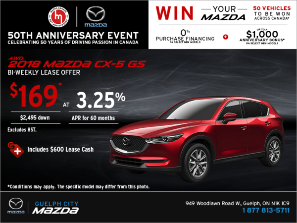 Get the 2018 Mazda CX-5 Today!