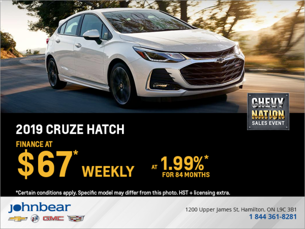 Get the 2019 Chevrolet Cruze Hatch
