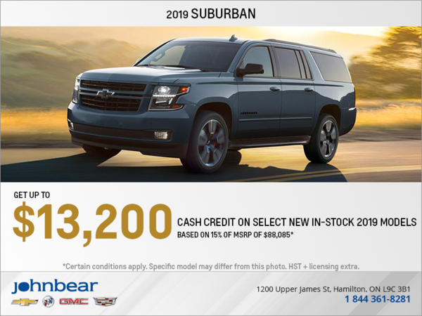 Get the 2019 Chevrolet Suburban