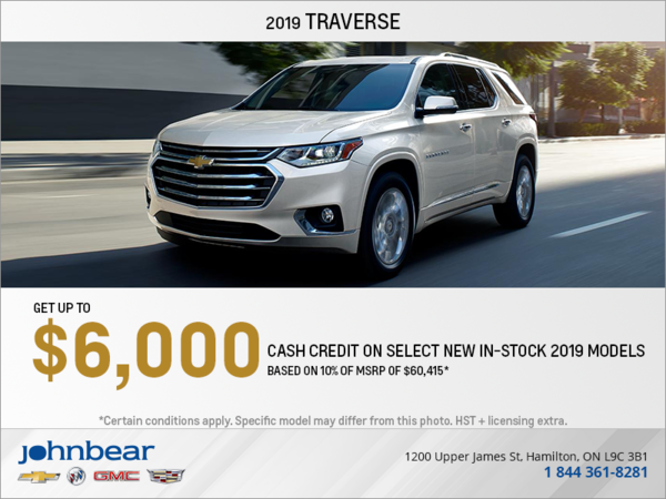 Get the 2019 Chevrolet Traverse