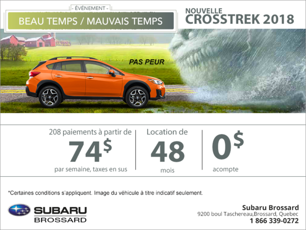 Louez la Crosstrek 2018!