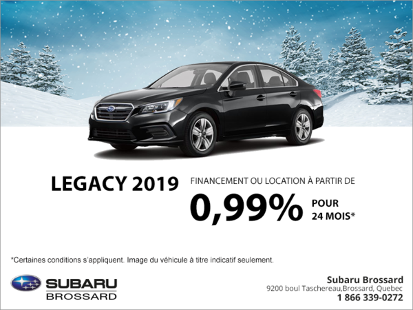 Procurez-vous la Legacy 2019!