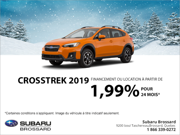Procurez-vous le Crosstrek 2019!