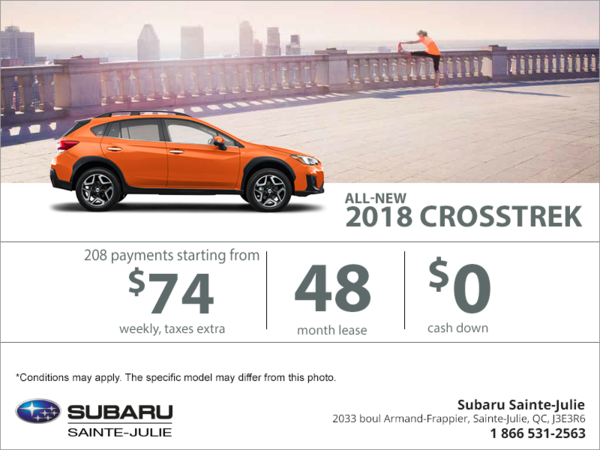 Lease the 2018 Crosstrek today!