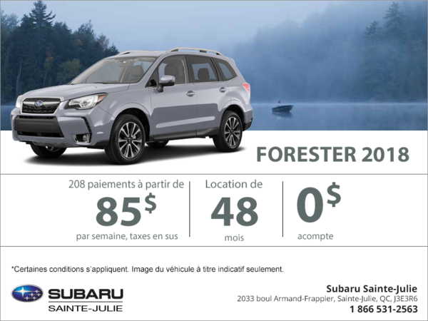 Louez la Forester 2018!