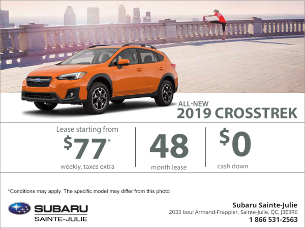 Lease the all-new 2019 Crosstrek today!