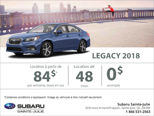 Louez la Legacy 2018!