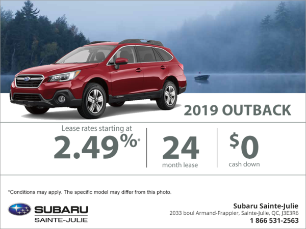 Get the 2019 Outback today!