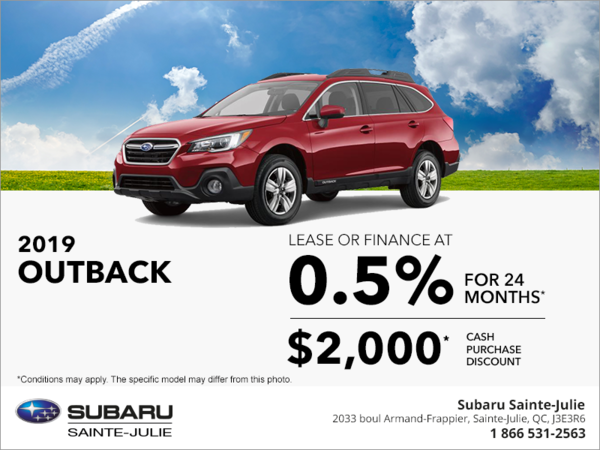 Get the 2019 Outback today!