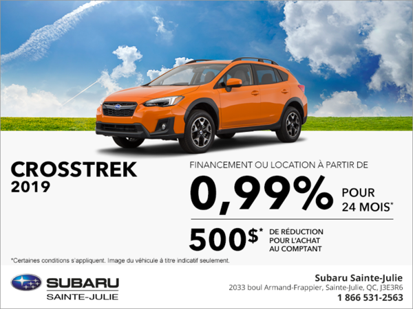 Procurez-vous la Subaru Crosstrek 2019!