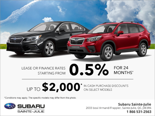 Subaru's Monthly Sales Event