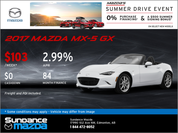 Save on the 2017 Mazda MX-5 GX