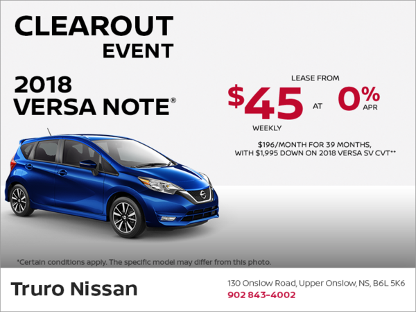 Get the 2018 Versa Note Today!