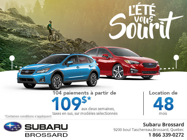L'été vous sourit chez Subaru!