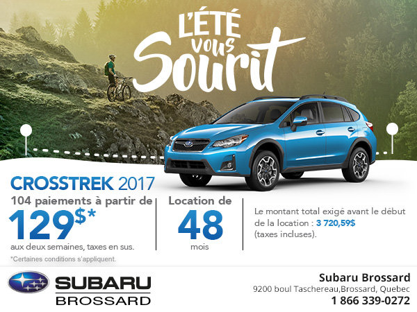 Le Subaru Crosstrek 2017 en rabais!