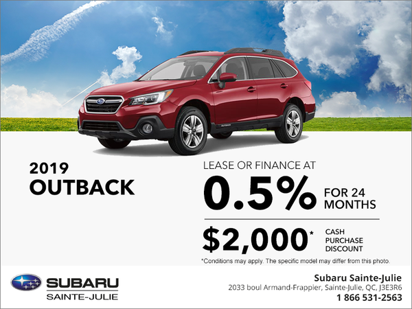 Get the 2019 Outback today!