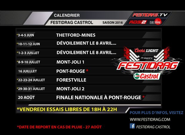 Thetford Chrysler sera commanditaire du Festidrag 2016