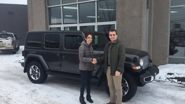 Félicitation à Mme Soucy pour ton nouveau Wrangler 2018