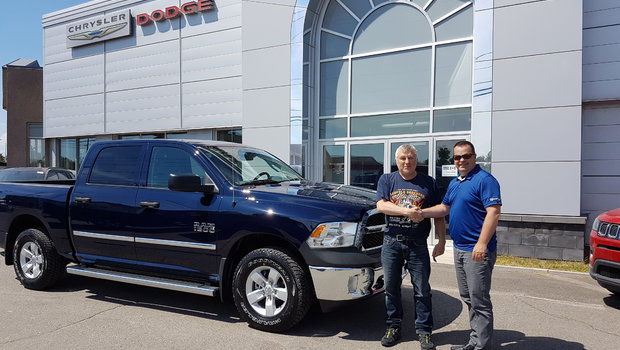 Un gros merci à M.Réjean Caron pour l'achat de son nouveau Ram 1500. Bonne été.