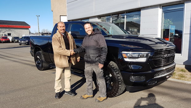 Merci à M. Karl Ouellet de Air Procure inc. pour l'achat de son nouveau Ram Sport 2019.