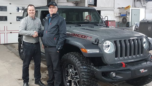 Un très gros merci à M. Stéphane Thériault pour l'achat de son tout nouveau Jeep Wrangler Rubicon. Vous allez faire beaucoup de jaloux. Bonne trail.
