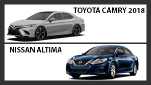 Toyota Camry 2018 versus Nissan Altima
