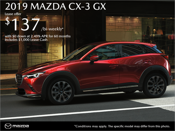 Get the 2019 Mazda CX-3 Today!