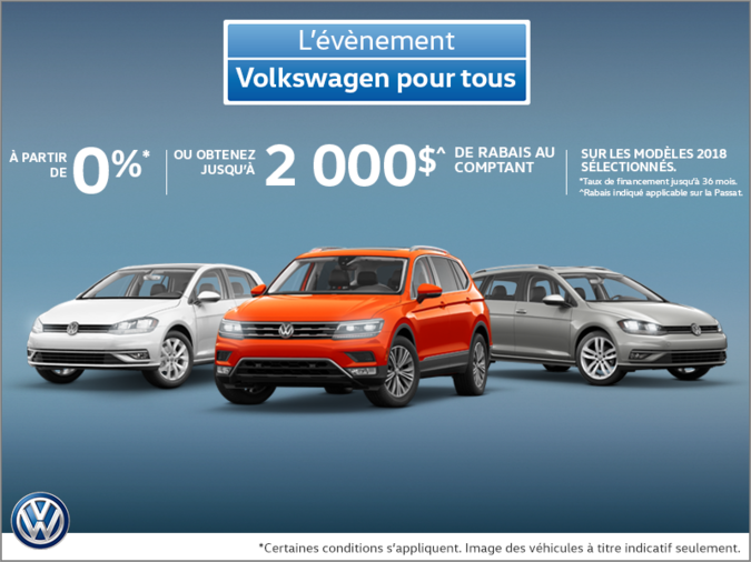 L'évènement Volkswagen pour tous!