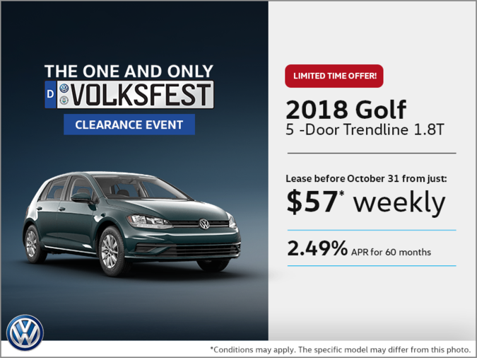 Get the 2018 Golf 5-Door Today!