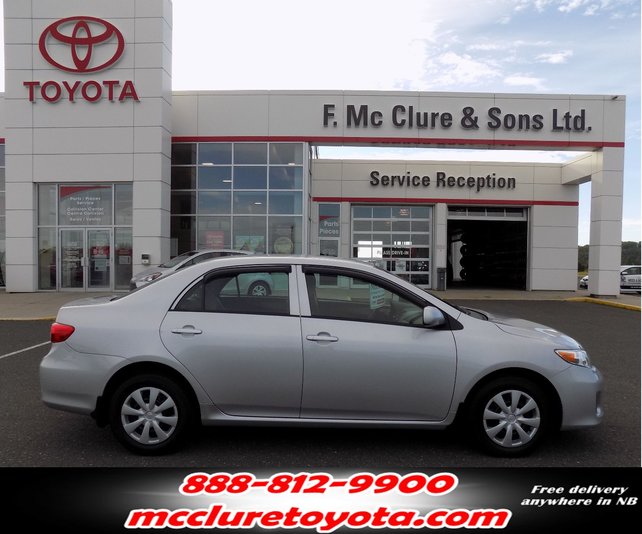 Used 2011 Toyota Corolla Free Winter Tires In Grand Falls Used Inventory Mcclure Toyota In Grand Falls New Brunswick