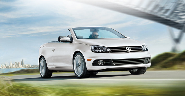 Volkswagen Eos 2014 : Les cheveux dans le vent