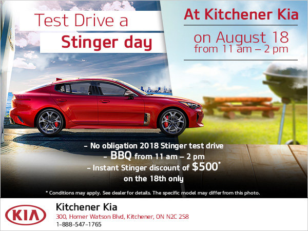 Test Drive a Stinger Day!