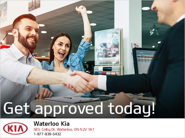 Get Approved for Credit Today with Waterloo Kia!