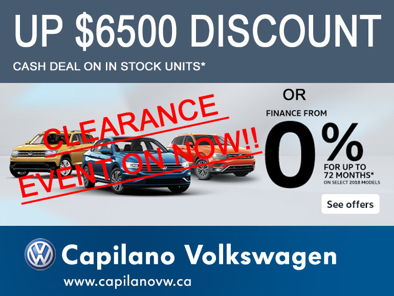 2018 Model Clearance Event