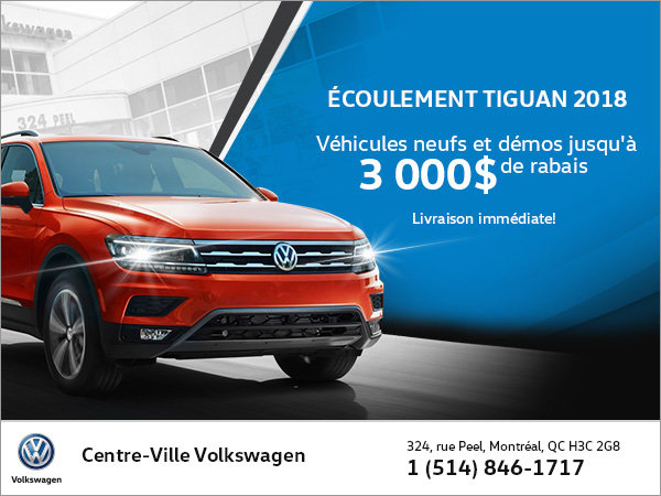 Écoulement Tiguan 2018!