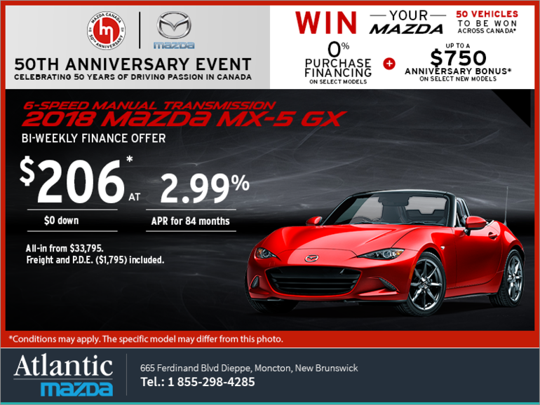 Get the 2018 Mazda MX-5 Today!