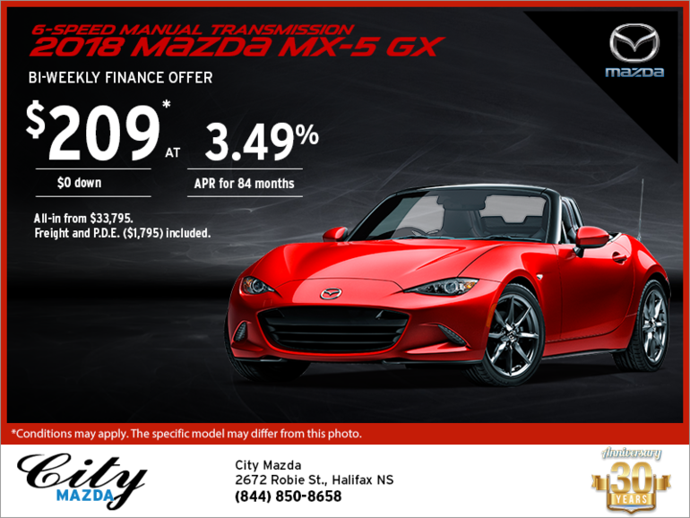 Get the 2018 Mazda MX-5 Today!