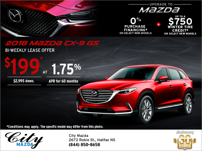 Get the 2018 Mazda CX-9 Today!