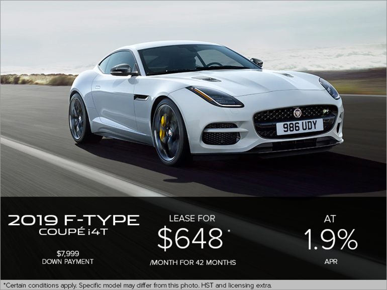 The 2019 Jaguar F-TYPE Coupe i4T