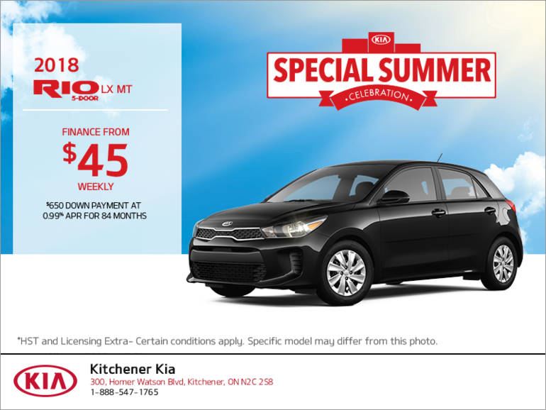 Finance the 2018 Kia Rio 5-Door!