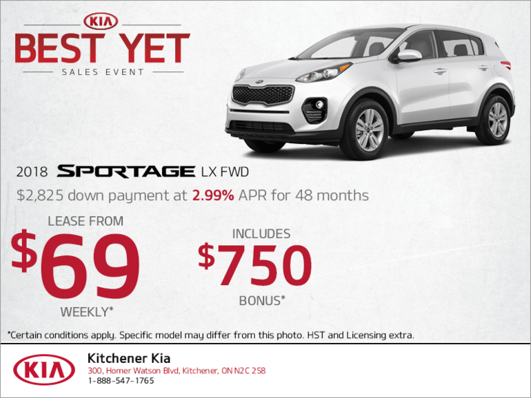 Lease the 2018 Sportage!