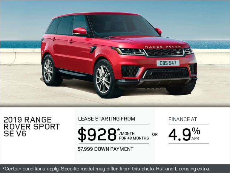 The 2019 Range Rover Sport SE V6